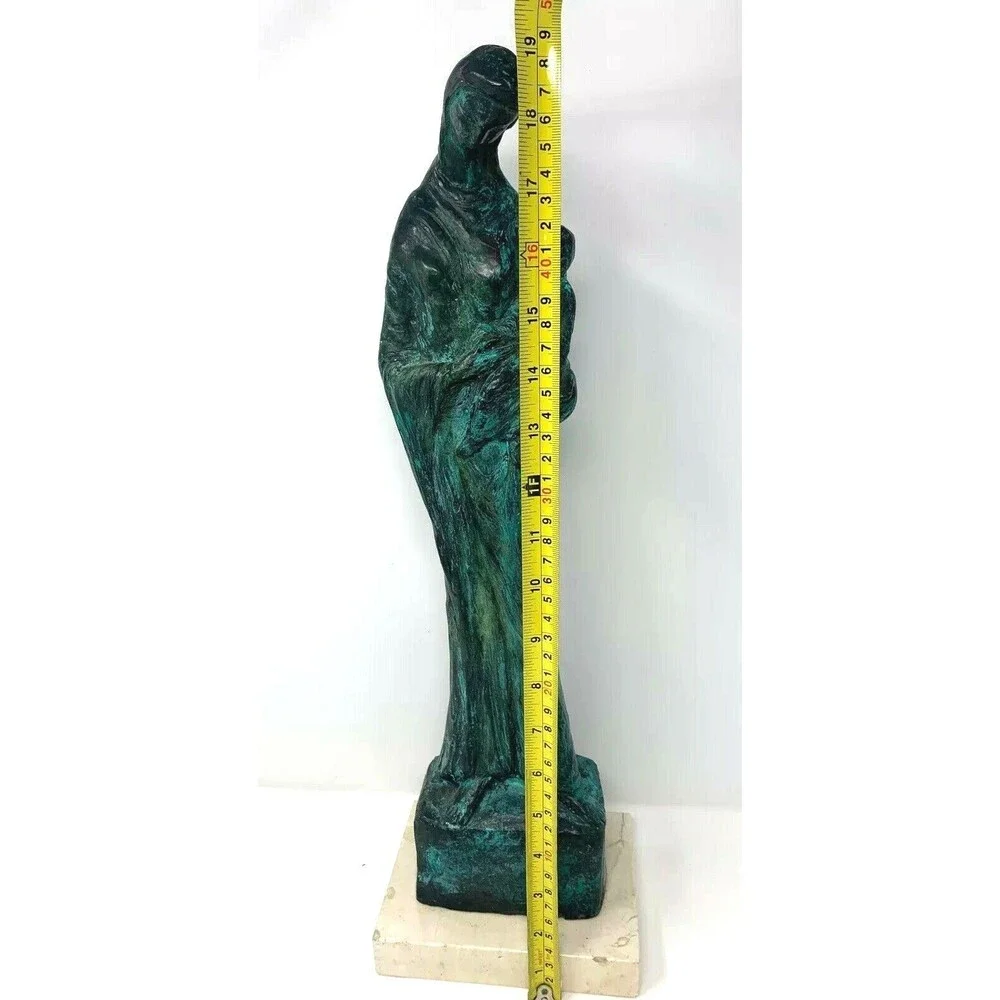 Rose Van Vranken Patina Bronze Sculpture Theotokos Maquette Madonna